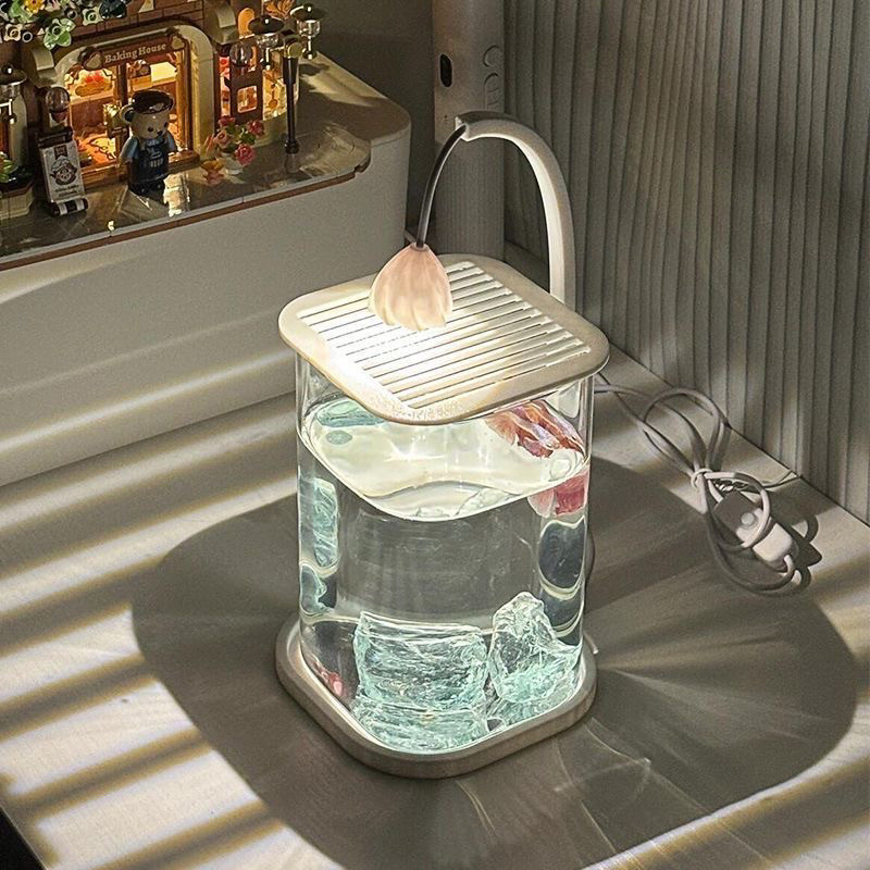Betta Fish Tank - Acuario Transparente Completo de Cristal para