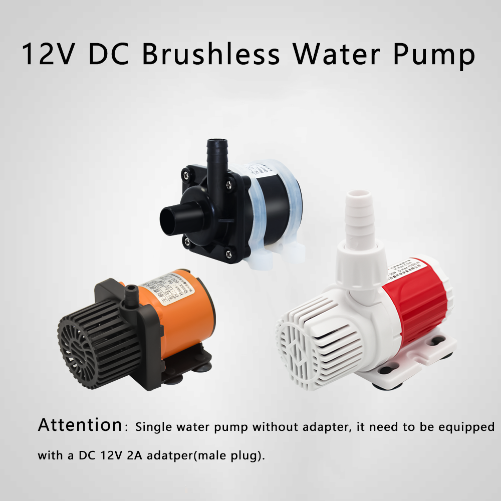 Aquarium Pump - Bomba sumergible pequeña sin escobillas, 12V