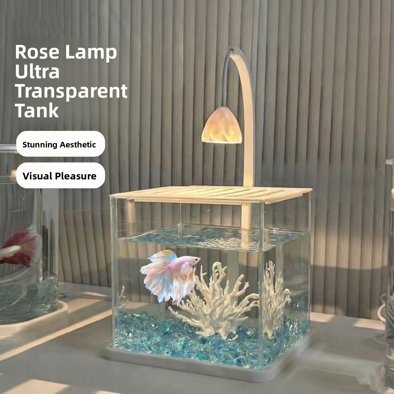 Acuario de Acrílico con Crista - Betta Fish Tank reseña y precio