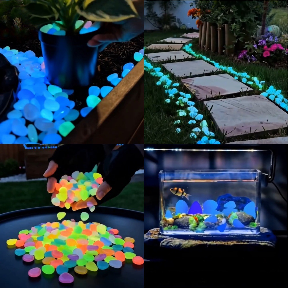 Piedras luminosas coloridas qu - Aquarium Light reseña y precio