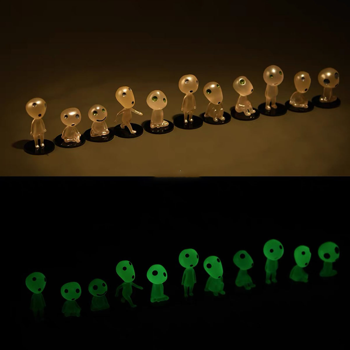 Mini figuras de elfos luminoso - Fish Aquarium Home reseña y precio