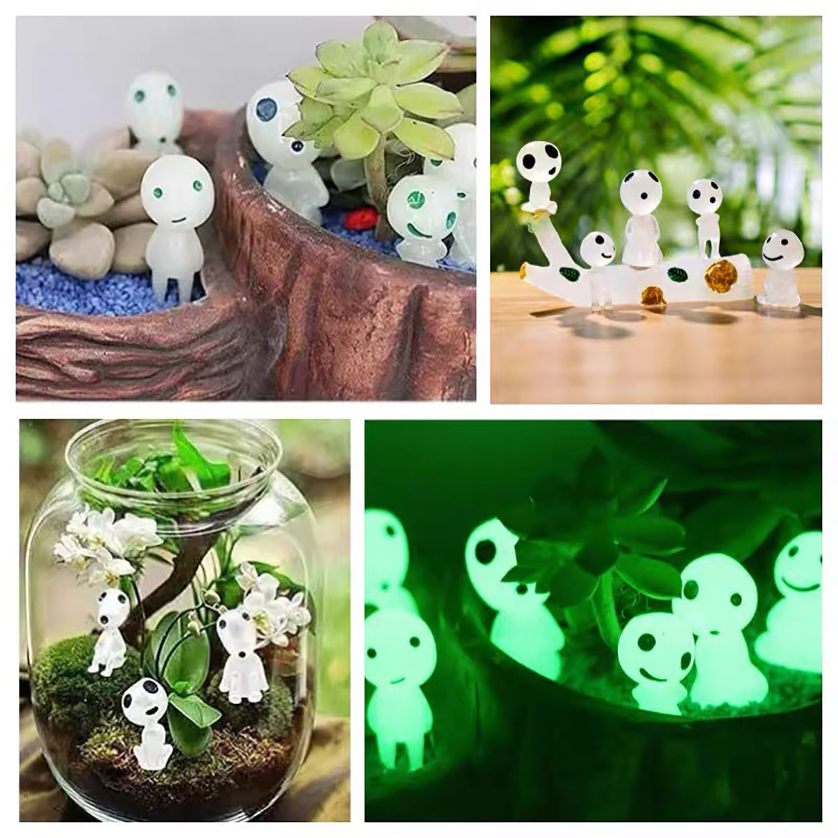 Mini figuras de elfos luminoso - Fish Aquarium Home reseña y precio