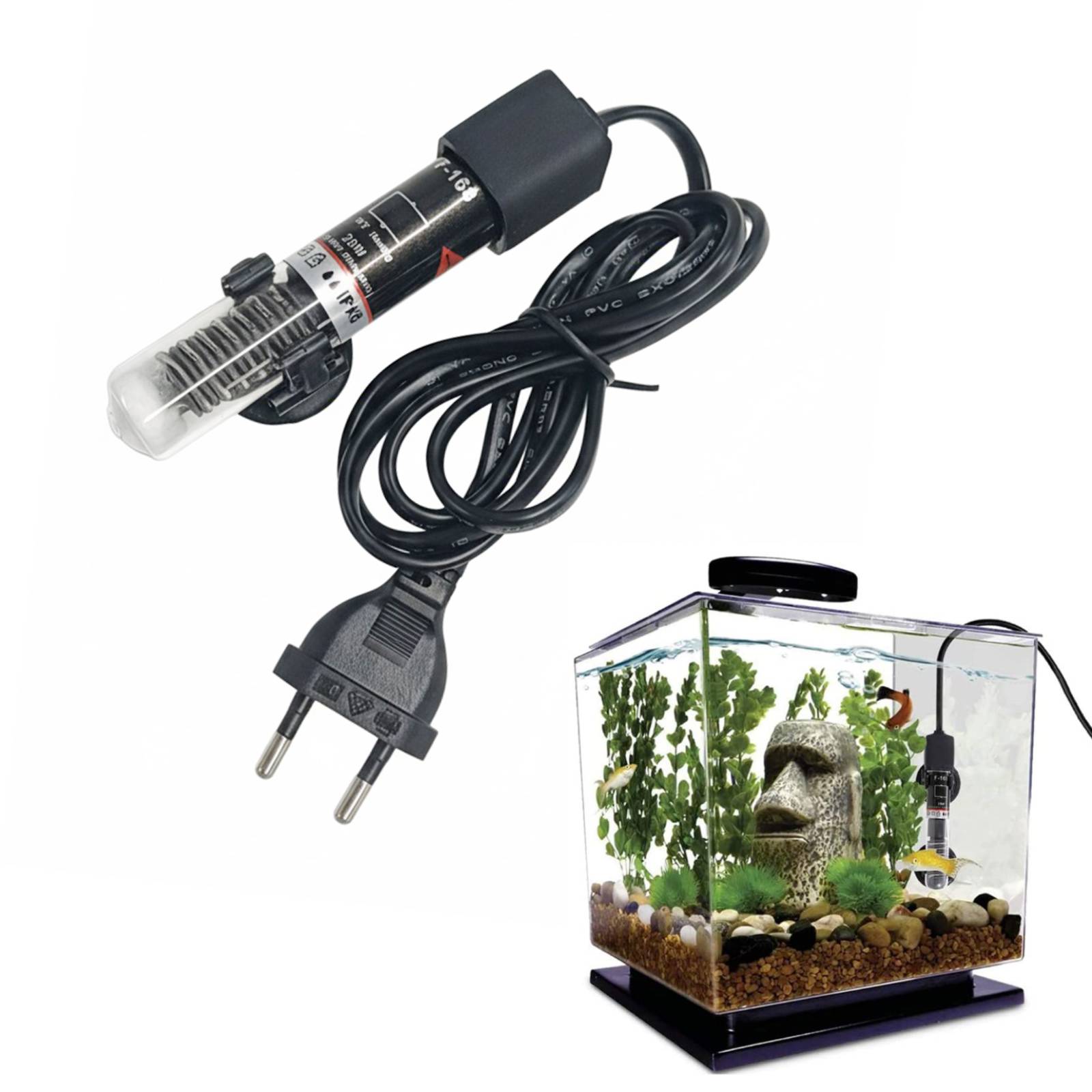 Mini calentador de acuario sum - Fish Tank Heater reseña y precio