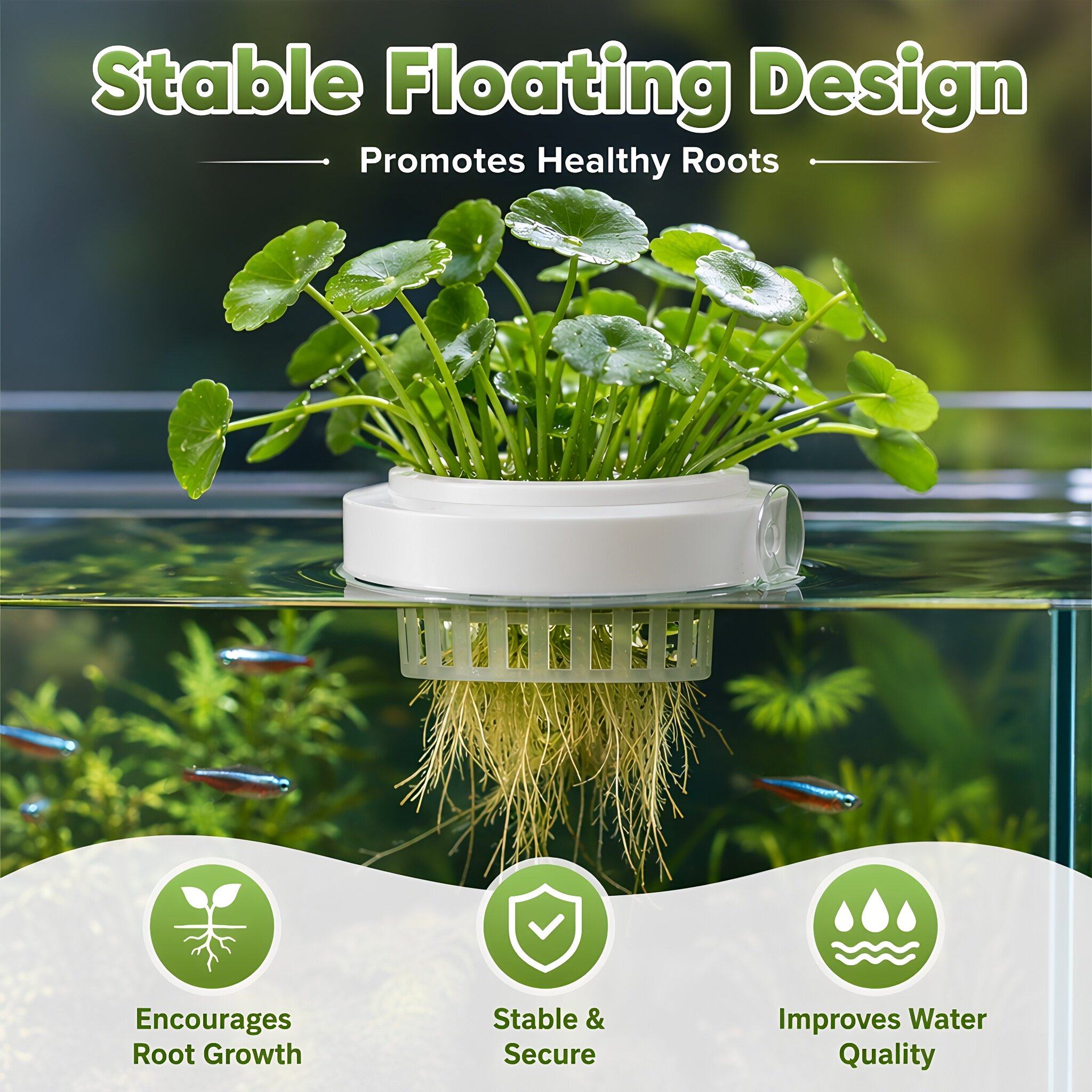 4 unidades de cestas flotantes - Aquarium Plants reseña y precio