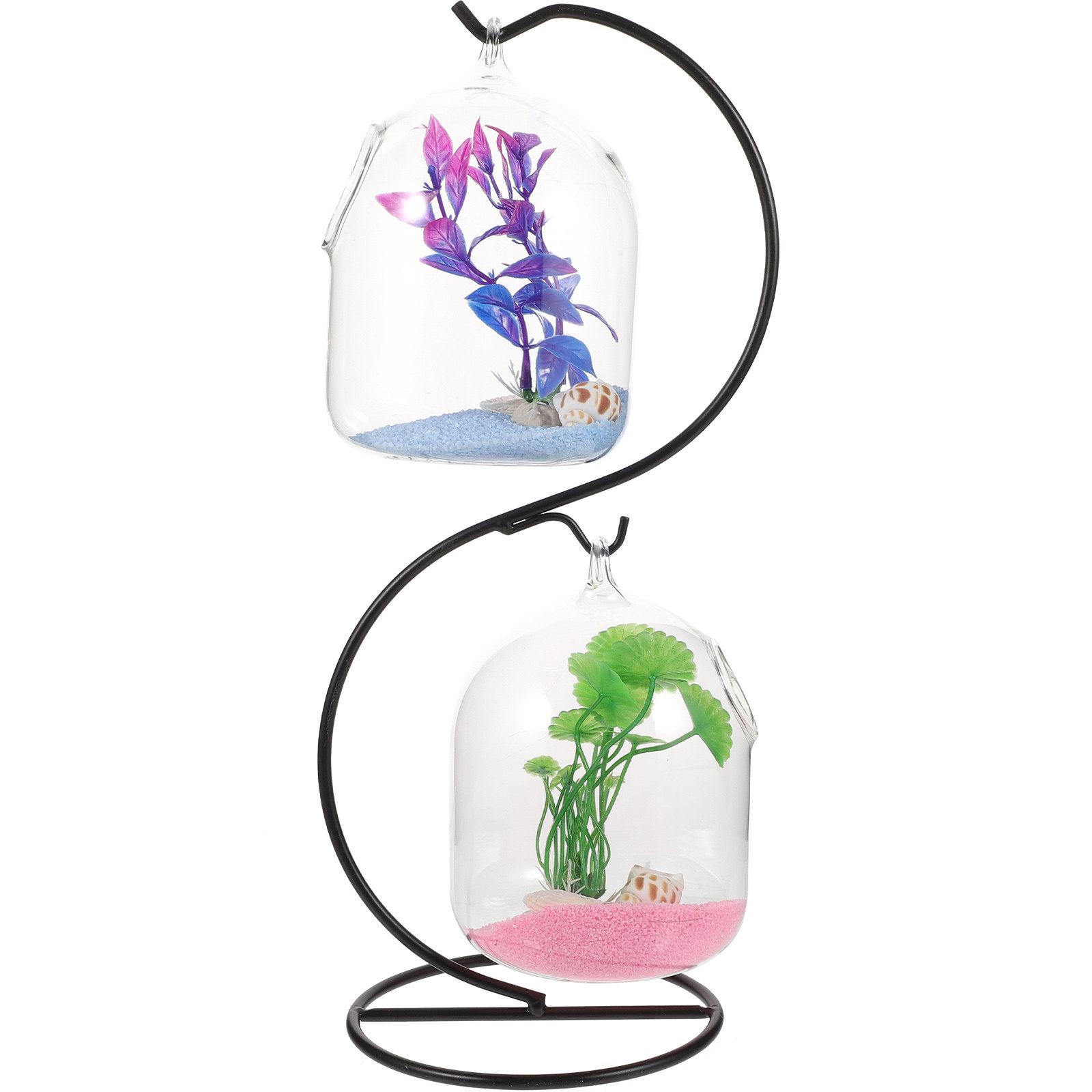 1 set de mini acuario de crist - Betta Fish Tank reseña y precio