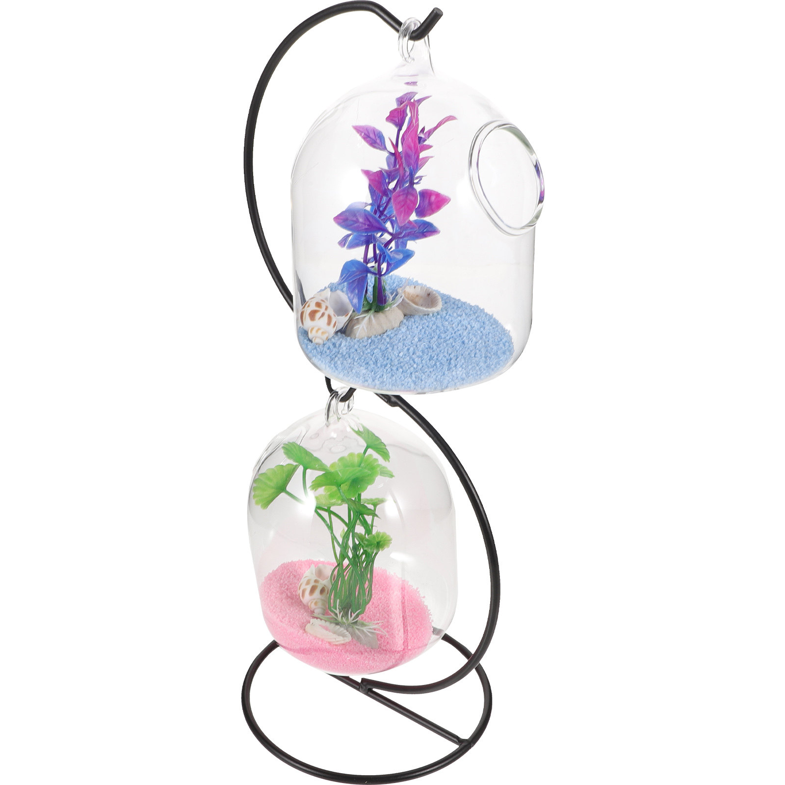 1 set de mini acuario de crist - Betta Fish Tank reseña y precio